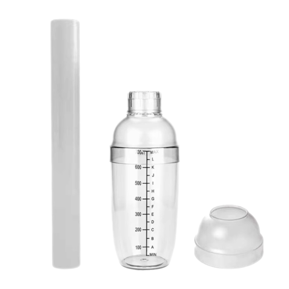 Plastic Shaker Cup 700ML With 35CM Stick Golden Choice Marketing
